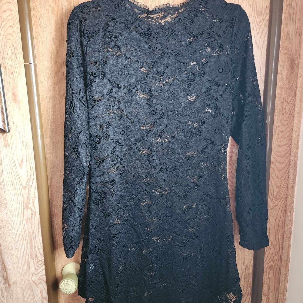 Stretchy Lace Mini Dress